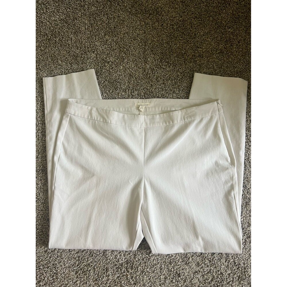 Eileen Fisher Off-White/Light Cream Pants